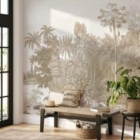 Vintage Tropical Natural Mural