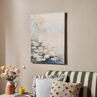 Water Lilies Hand Finished Canvas