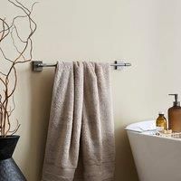 Hotel Black Chrome Towel Rail