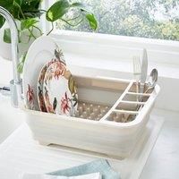 Collapsible Dish Drainer with Cutlery Holder
