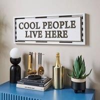Cool People Live Here Framed Wall Art