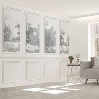 Vintage Tropical Pannelled Wall Mural