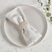 Amalfi Set of 2 White Napkin Rings