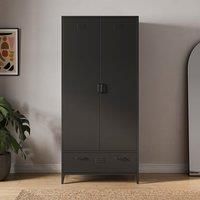Helga Metal Double Wardrobe