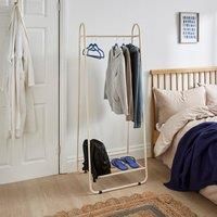 Clothes Rail with Built in Storage Shelf