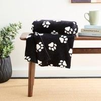 Paw Print Throw Blanket 130cm x 170cm