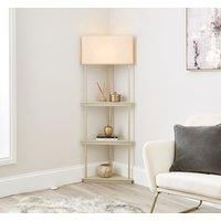 Georgi Shelved Corner Floor Lamp