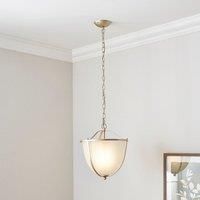 Shelby Ribbed Frosted Pendant Light