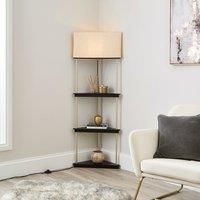 Georgi Shelved Corner Floor Lamp