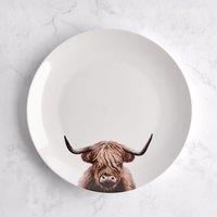 Highland Cow Dinner Plate