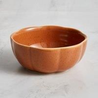 Pumpkin Stoneware Dip Bowl