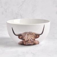 Highland Cow Cereal Bowl