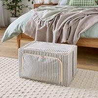 Coastal Stripe Fabric Trunk