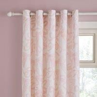 Pink Bows Blackout Eyelet Curtains