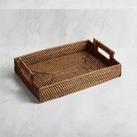 Churchgate Woven Rattan Rectangle Tray