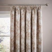 Magnolia Floral Jacquard Pencil Pleat Curtains