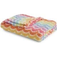 Rainbow Scallop Fleece Blanket