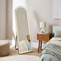 Arched Light Up Full Length Free Standing Cheval Mirror