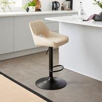 Jovie Height Adjustable Barstool, Faux Leather