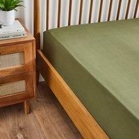 Super Soft Plain Polyester Fitted Sheet