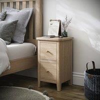 Bromley II 2 Drawer Slim Bedside Table