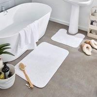 Cotton Anti-Slip Bath & Pedestal Mat Set