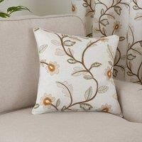 Brookland Couched Floral Square Cushion