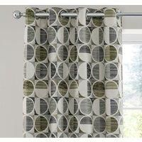 Cai Circle Jacquard Eyelet Curtains