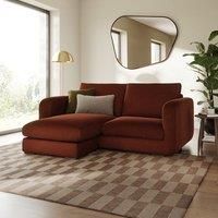 Luca Matte Soft Velvet Reversible Corner Chaise Sofa