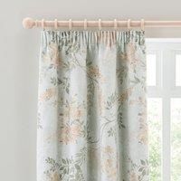 Trailing Wisteria Blackout Pencil Pleat Curtain