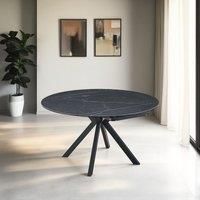 Indus Valley Camden Extendable 4-6 Seater Round Ceramic Dining Table