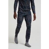 Mountain Warehouse Talus Mens Thermal Baselayer Trousers - Lightweight & Breathable Pants - for Camping, Hiking & Outdoors Black 4XL