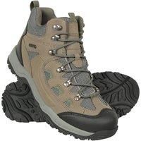 Mountain Warehouse Adventurer Mens Waterproof Boots - IsoDry Shoes with Synthetic Upper, Mesh Lining, Deep Lugs & EVA Cushioning - Spring Summer, Hiking & Outdoors Khaki Adult Shoe Size 8.5