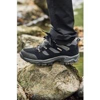 Mountain Warehouse Voyage Mens Waterproof Shoes - IsoDry, Lightweight, Quick-Dry & Breathable Footwear with Rubber Outsole - for Spring Summer & Outdoors Jet Black Adult Shoe Size 6