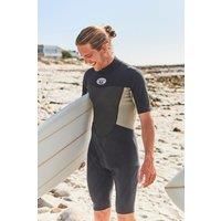 Animal Slater Men's 2MM Shorty Wetsuit Lightweight Slim Fit Back Zip Swimwear