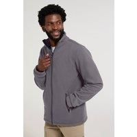 Mountain Warehouse Bernard Men's Windproof Fleece Jacket High Neck Zip Up Jumper
