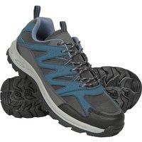 Mountain Warehouse Highline II Mens Shoes - Suede Mesh Upper Walking Shoes, EVA Footbed Footwear, Grippy Outsole - for Hiking, Camping & Outdoors Navy Adult Shoe Size 6