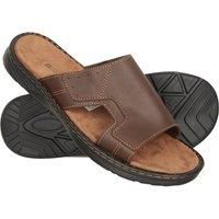 Mountain Warehouse Men's Leather Slip on Sandal Casual Comfortable Male Shoes