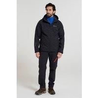 Mountain Warehouse Mens Exodus Printed Softshell Jacket Windproof Outdoor Coat
