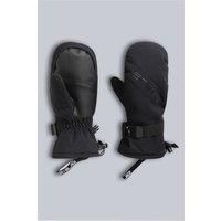 Animal Women's 'Track' Waterproof Breathable Insulated PrimaLoft Snow Ski Mittens in Jet Black | Size: Medium