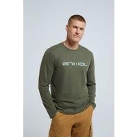 Mountain Warehouse Classic Men's Long Sleeve Tee Classic Cotton Lightweight Top