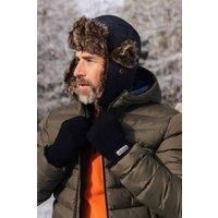 Mountain Warehouse Mens Padded Winter Flying Hat with Chin Strap & Ear Flaps
