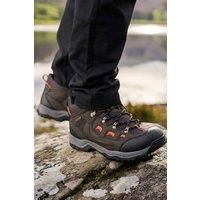 Mountain Warehouse Adventurer Mens Waterproof Boots - IsoDry Shoes with Synthetic Upper, Mesh Lining, Deep Lugs & EVA Cushioning - Spring Summer, Hiking & Outdoors Brown Adult Shoe Size 11.5