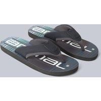 Animal Jekyl Mens Flip-Flops - Slip-on, Lightweight & Comfortable with Soft Padded upper Straps - Best for Spring Summer, Beach & Outdoors Charcoal (02) Adult Shoe Size 13