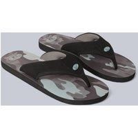 Animal Men's Jekyl All Over Printed Lightweight Flip Flop in Mid Grey | Size: 7