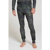 Mountain Warehouse Talus Mens Thermal Baselayer Trousers - Lightweight & Breathable Pants - for Camping, Hiking & Outdoors Khaki M