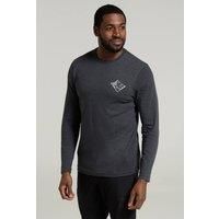 Mountain Warehouse Mountain View Men's T-Shirt Long Sleeved Shirt Winter Tee Top