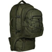 Mountain Warehouse Unisex 'Traveller 60 + 20L' Two in One Durable Travelling Rucksack in Khaki