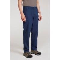 Mountain Warehouse Lakeside Mens Cargo Trousers - UV Protect Max, Breathable, Lightweight Pants - for Spring Summer, Walking, Hiking, Outdoors & Trekking Blue (Regular Length) Men/'s W30