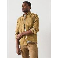 Farah Leon Relaxed Fit Overshirt - Khaki